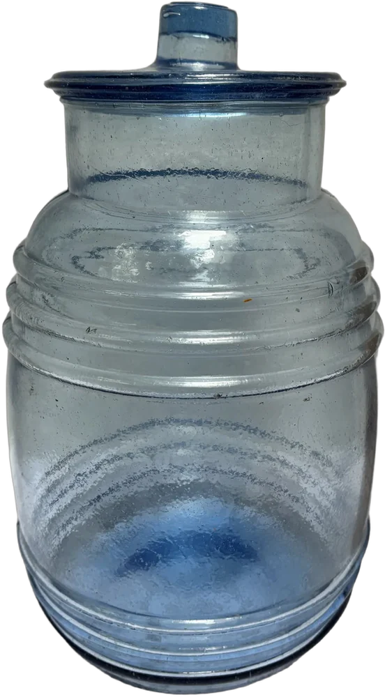 Antiguo Vitrolero Poblano Azul Claro Az