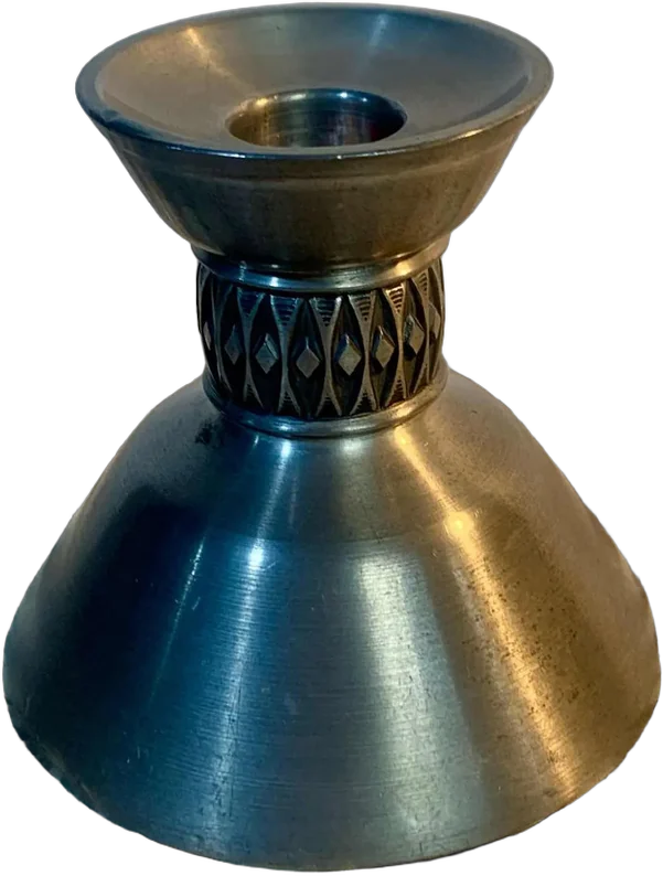 Vintage Porta Vela Pewter Nórdico Plateado