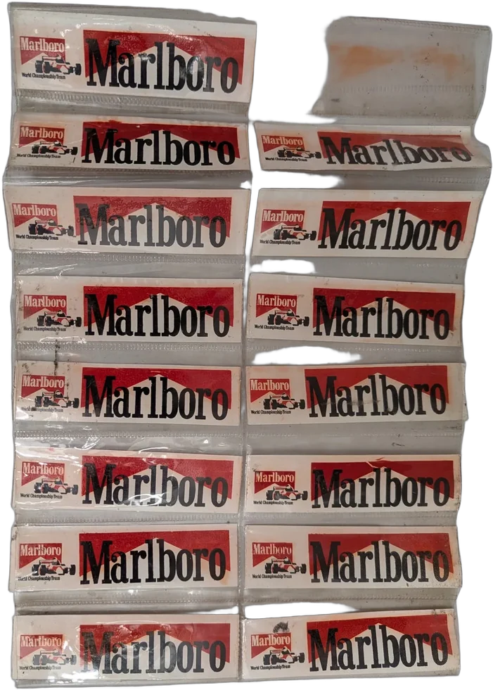 Vintage Lote Calcomanias Marlboro World Championship Team F1