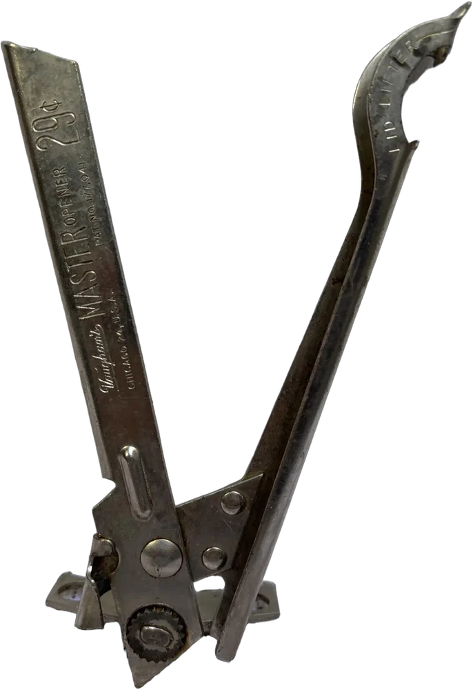Vintage Destapador Y Abrelatas Vaughans Master Plateado