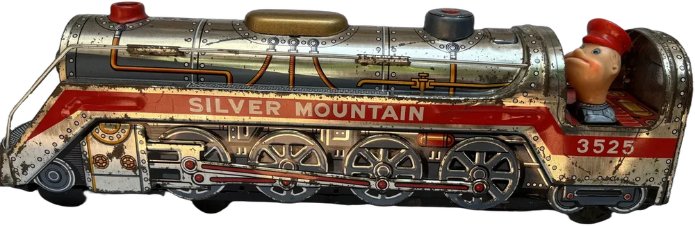Vintage Silverio Mountain Tren Locomotora Japón