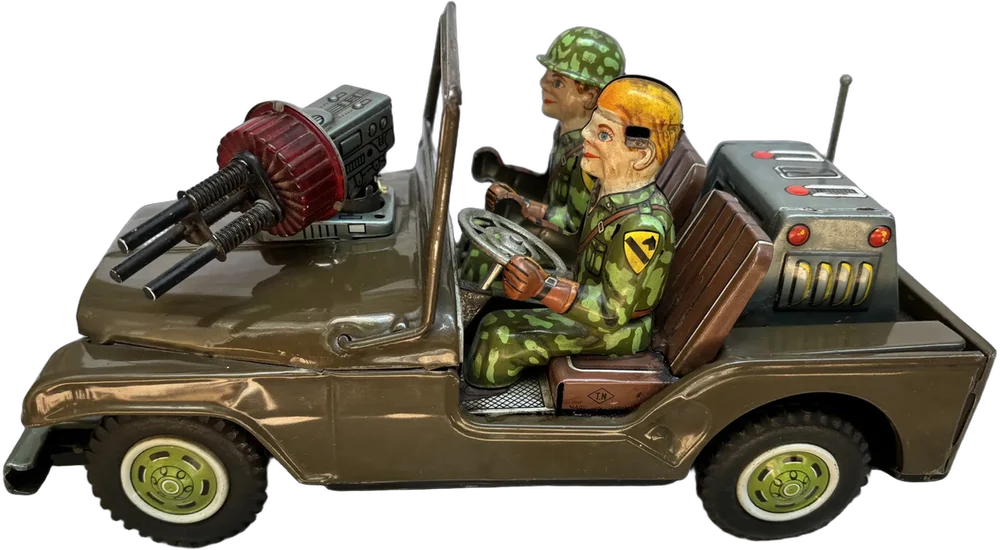 Vintage Jeep De Combate Lámina Tn Nomura Japón — imagen 1