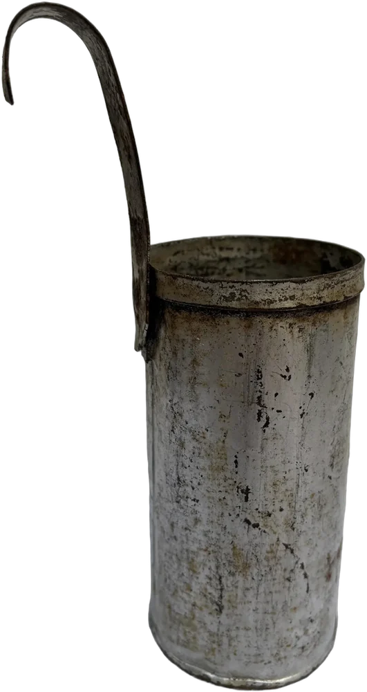 Antiguo Medidor 1/2 Litro Lámina Galvanizada Con Asa — imagen 1