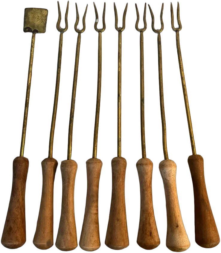 Vintage Pinchos Para Fondue O Asados