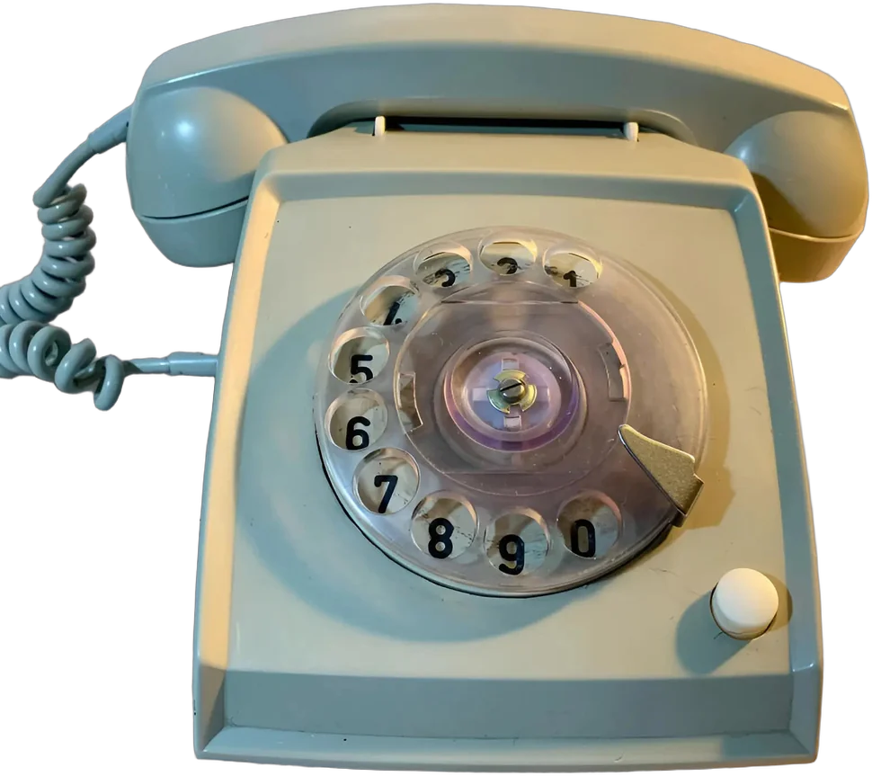 Vintage Teléfono Intel Gris