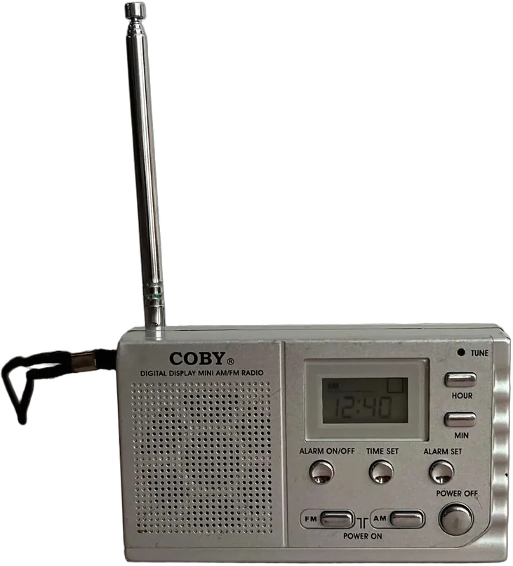 Vintage Mini Radio Coby Digital Display