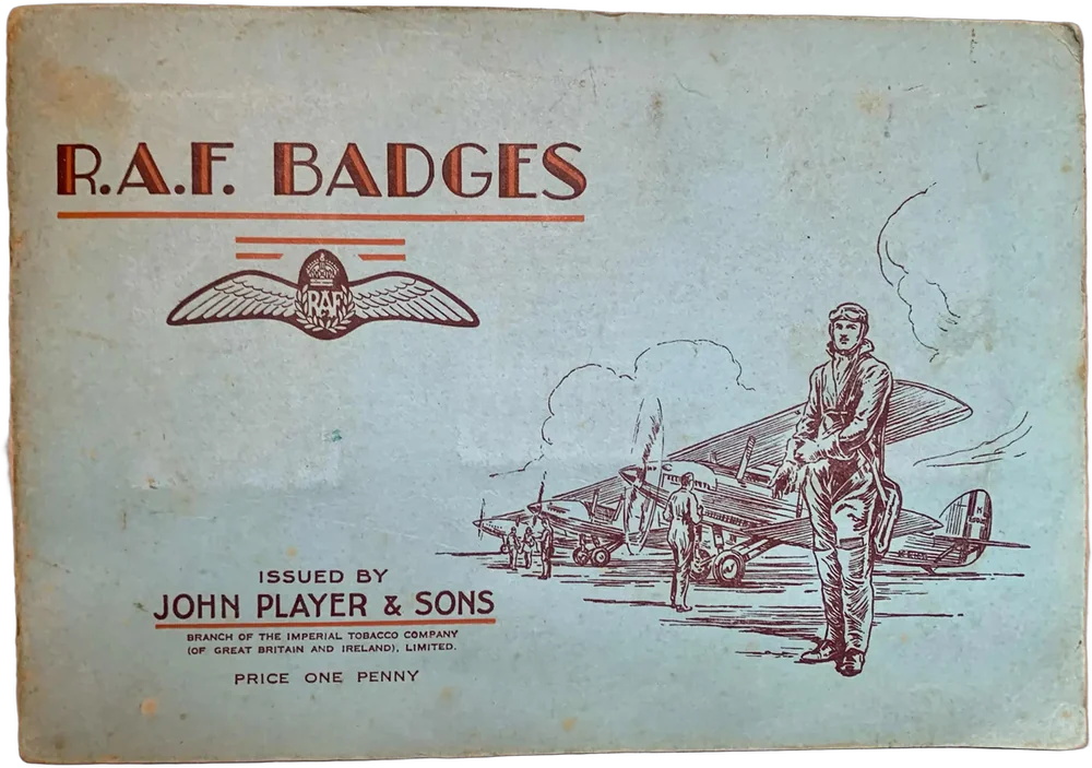 Colección Insignias En Cromos De Real Fuerza Británica 1937