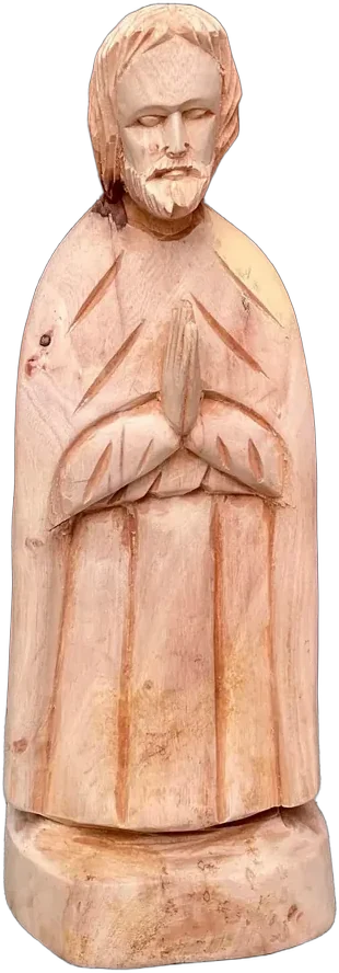 Vintage Santo En Madera Madera Natural (claro)