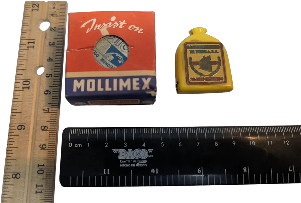 Vintage Lote De Dos Flexómetros Promocionales