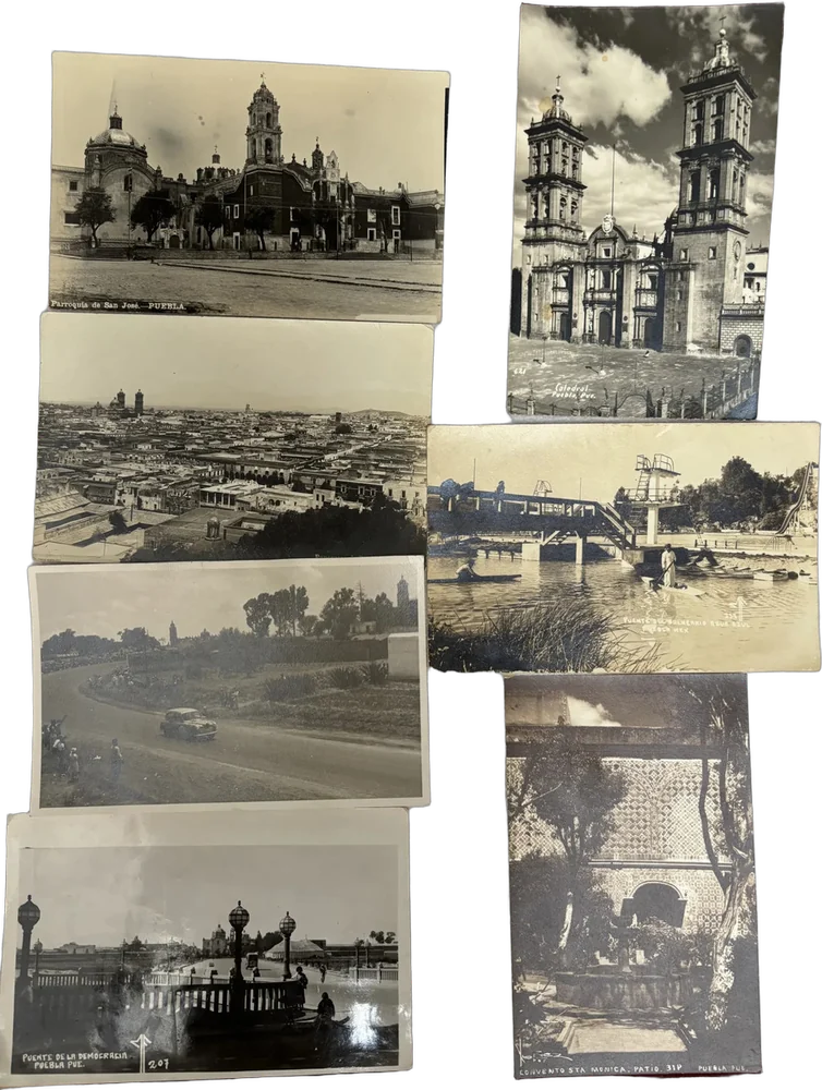 Lite De Antiguas Postales De La Ciudad De Puebla