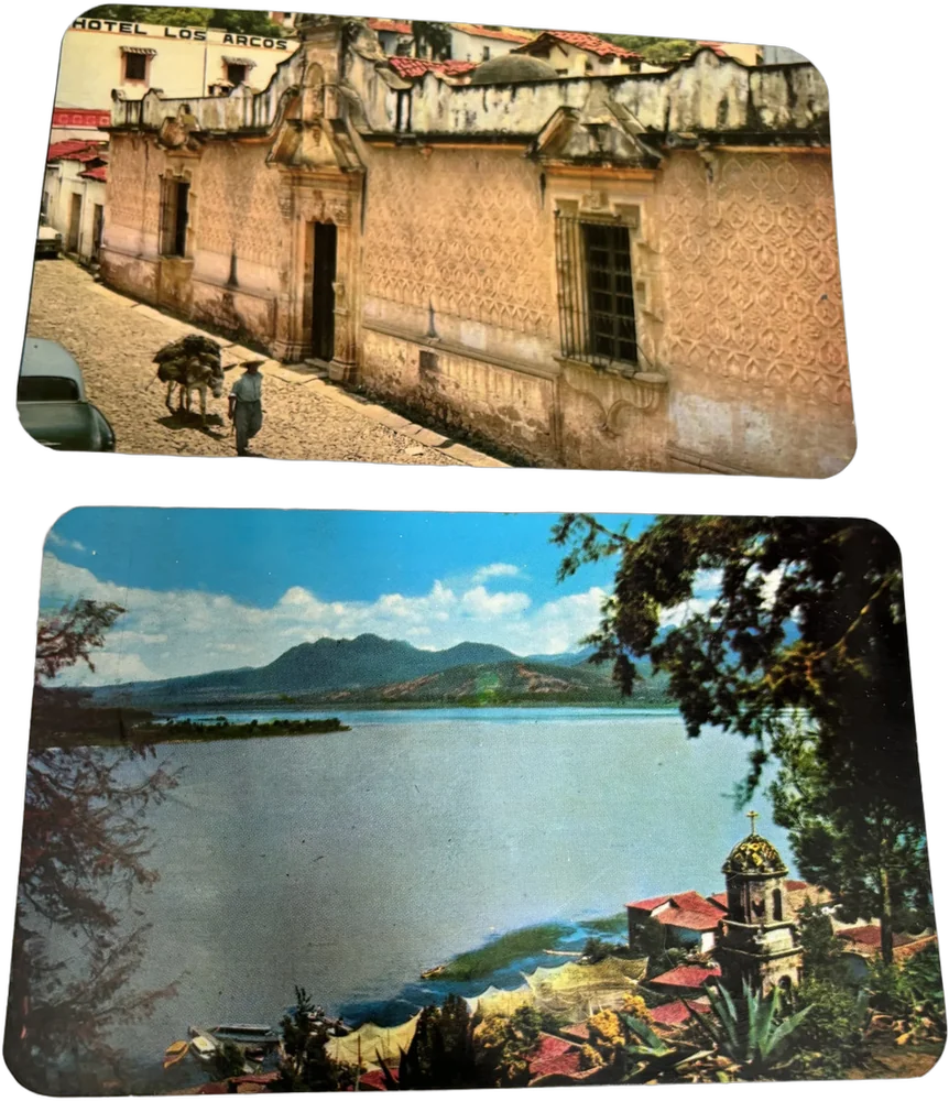 Vintage Tarjetas Postales (2) Taxco Y Pátzcuaro