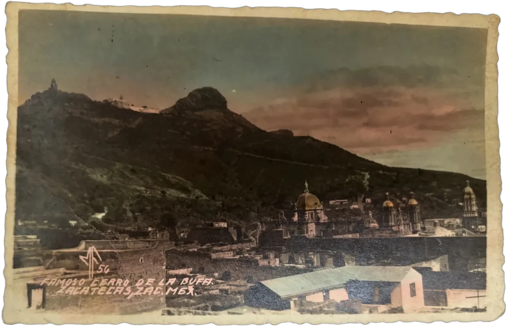 Antigua Postal Cerro De La Bufa Zacatecas Coloreada A Mano