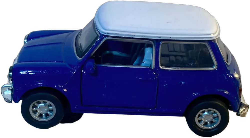 Carro A Escala Mini Coper 1:32 Azul
