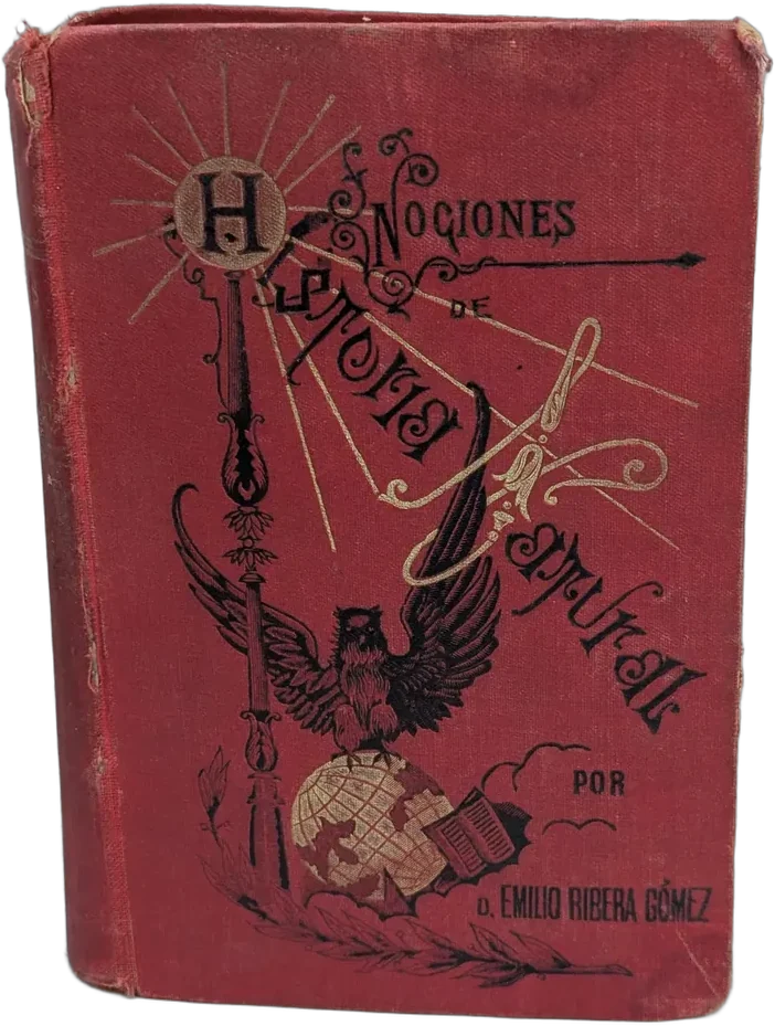 Libro Antiguo Nociones De Historia Natural Emilio Ribera
