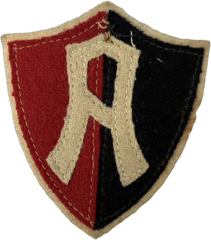 Vintage Escudo Futbol Club Atlas 50s Rojo Y Negro Atlas