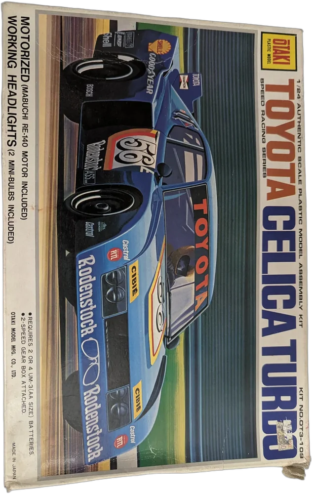 Antiguo Kit Para Armar Otaki Toyota Celica Turbo 1/24 Japan Azul