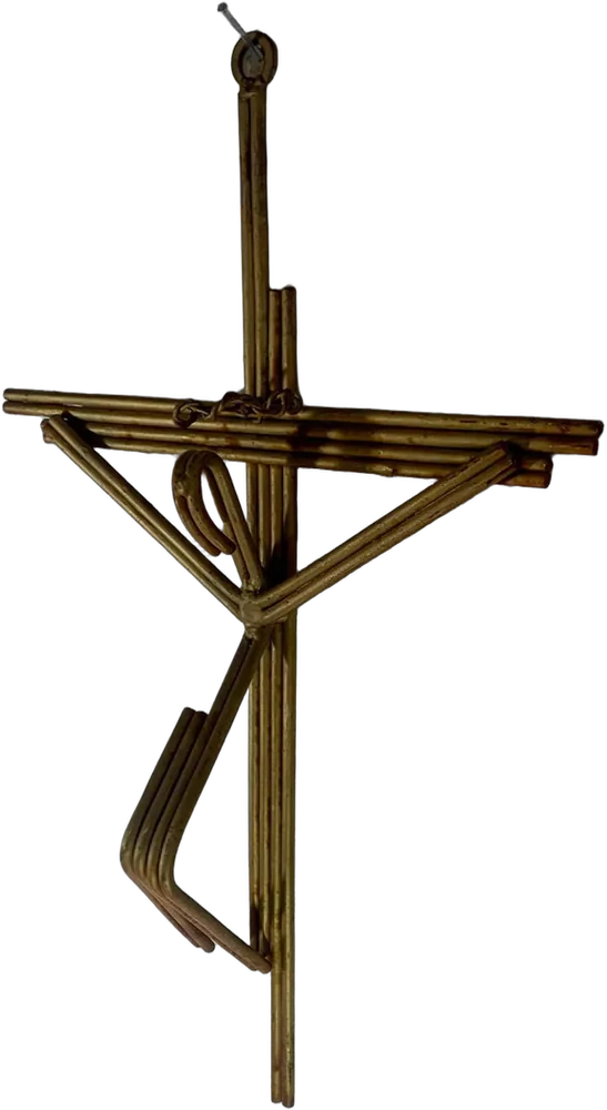 Crucifijo De Pared Arte En Herrería Vintage