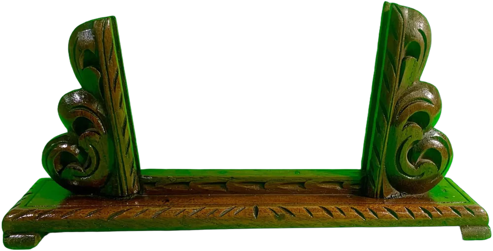 Antiguo Marco Madera Para Mesa 1930s Marrón Oscuro