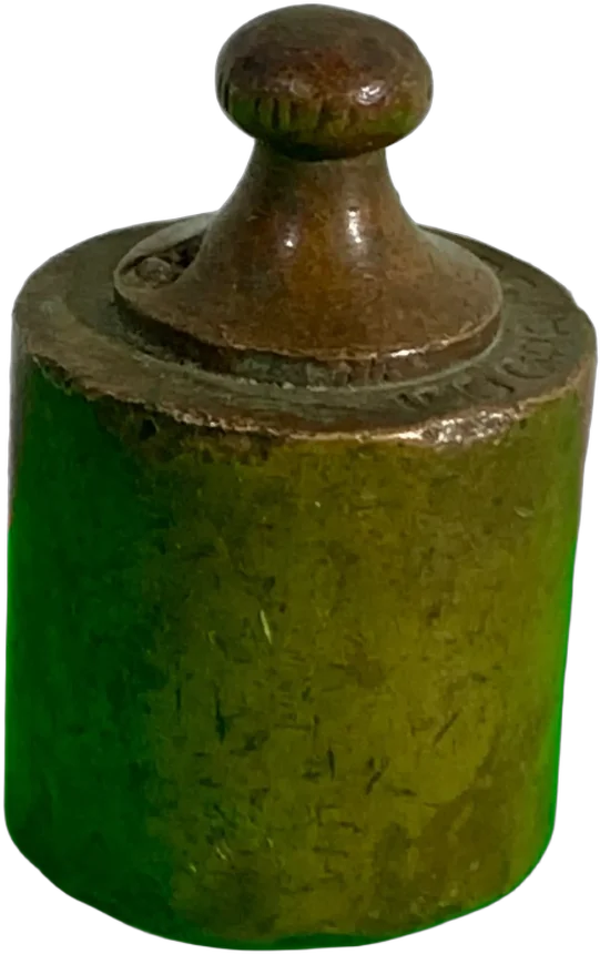 Antigua Pesa De Bronce 100 Gramos