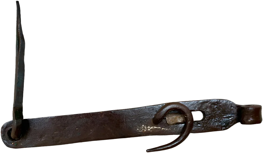 Antiguo Pasador Hierro Portón Puerta Gris Oscuro