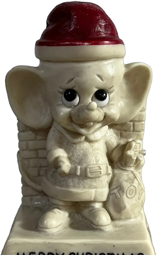 Vintage Ratón Navideño Russ & Wallace Berrie