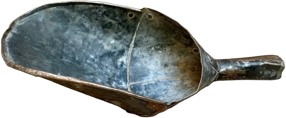 Antiguo Cucharón Para Granos Tendajon