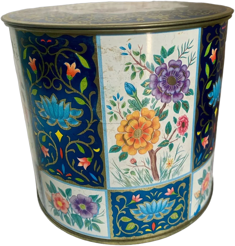 Vintage Lata Coleccionable Gallareta Flores