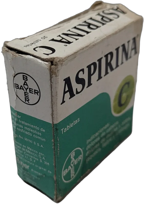Antigua Cajita De Aspirina C Bayer Con Envolturas Coleccion