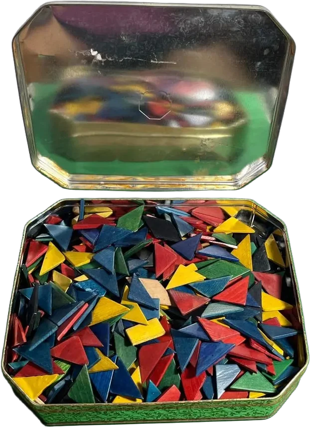 Vintage Juego De Destreza Tangrams — imagen 1