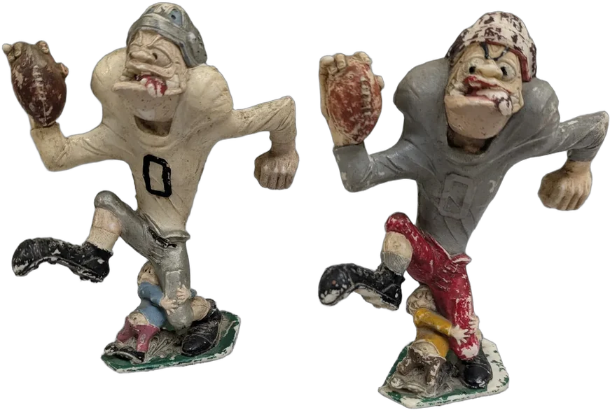 Antiguas Figuras Nutty Mads End Zone Marx Toys 1963 Lote 2