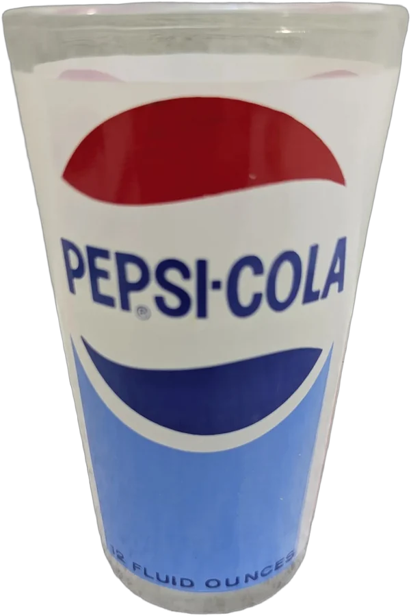 Vintage Vaso De Vidrio Pepsi-cola 12 Oz Coleccionable Pepsi