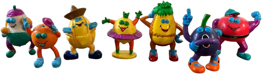 Colección Figuras Frutas Boing Vintage