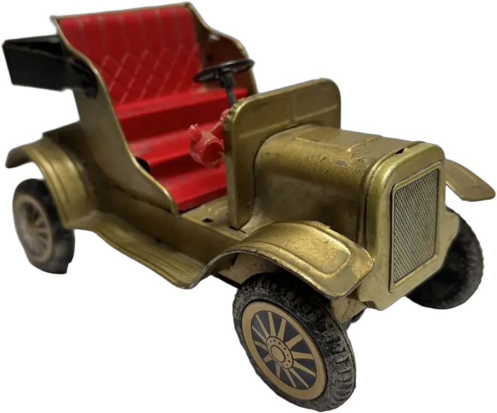 Antigua Coche Juguete Carcachita Opel Lámina Japón Ninguno Dorado Oscuro