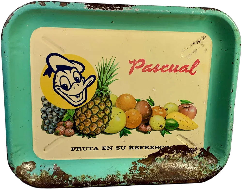 Charola Lámina Pato Pascual Vintage Grande