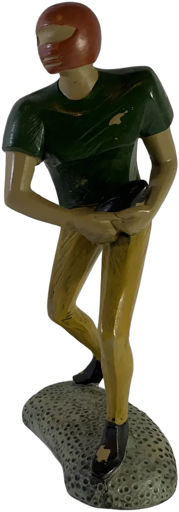Figura Decorativa Fútbol Americano Vintage Verde Musgo