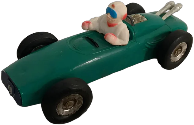 Vintage Carro De Carreras A Escala Plastimarx Verde