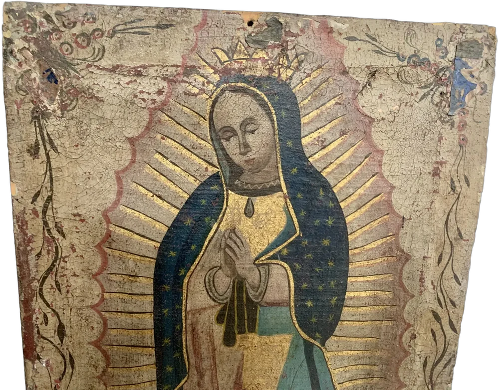 Antiguo Retablo Nuestra Sra. Virgen De Guadalupe