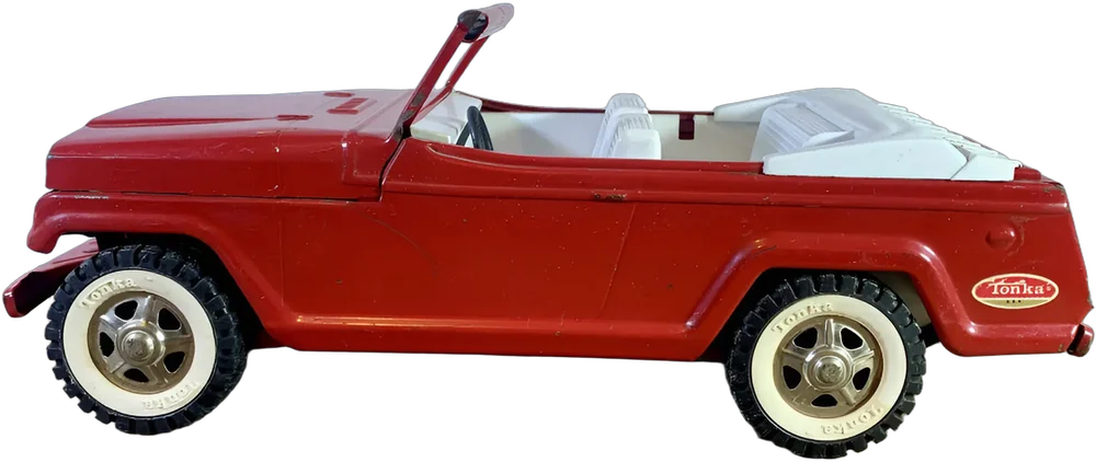 Vintage Jeepster Tonka Coleccionable Rojo