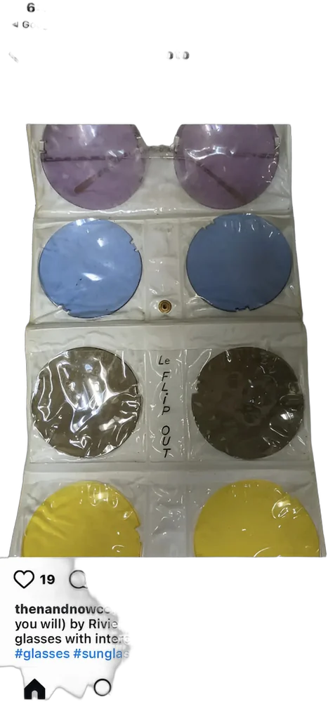 Vintage Gafas Colores 70s Varios Redondo