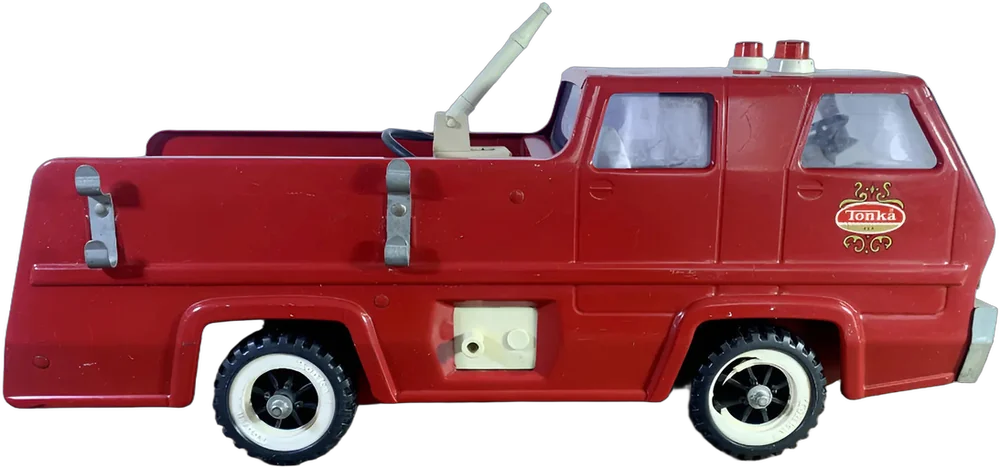 Vintage Camión De Bomberos Gde. Tonka No Rojo — imagen 1