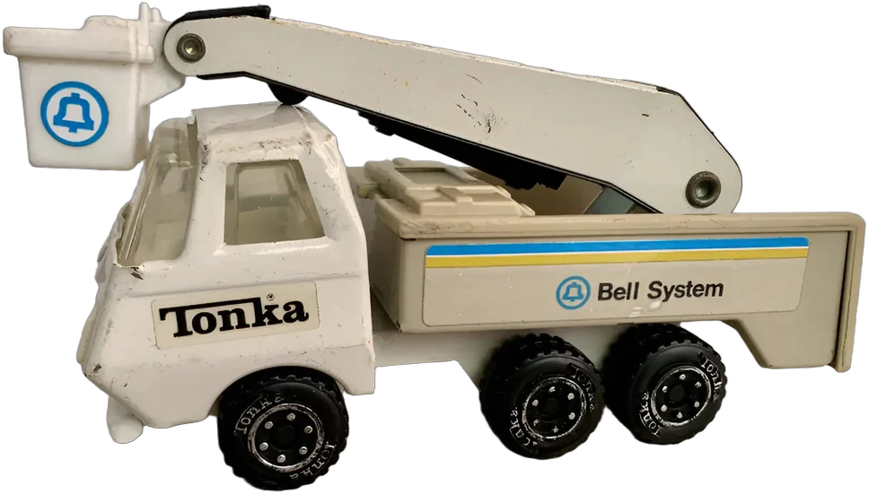 Camioncito Tonka Teléfonos Bell System Tonka Vintage Camión Blanco — imagen 1