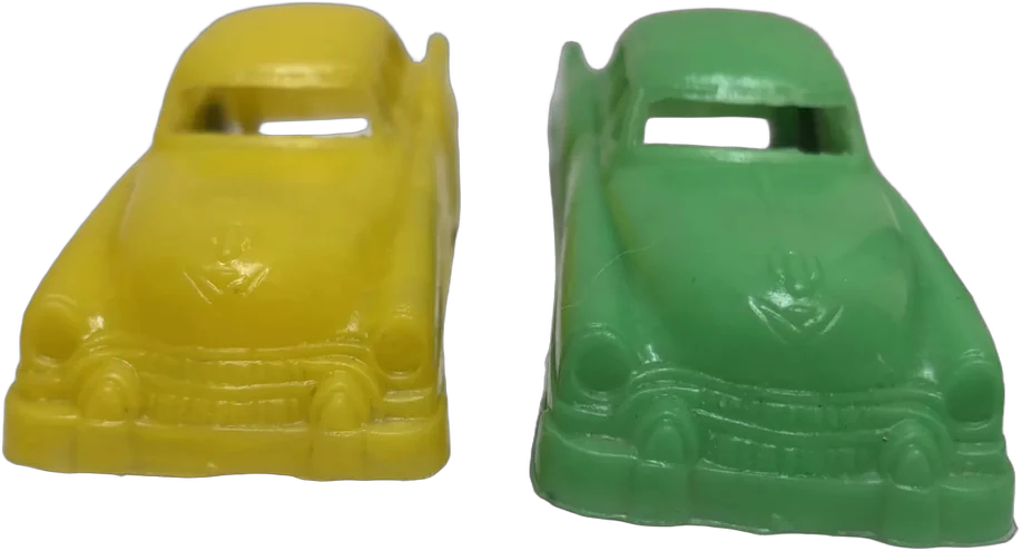 Dos Carritos De Plástico Cadillac 50s Coleccionables Verde