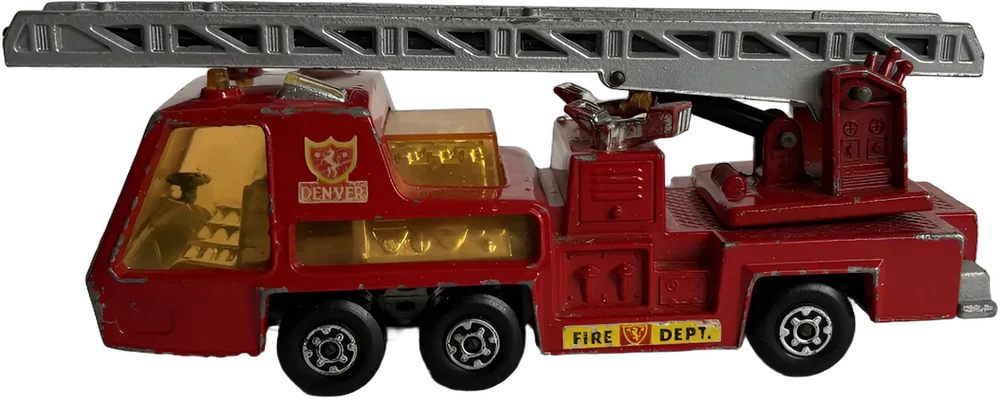 Vintage Matchbox Super Kings K9 Fire Tender Rojo