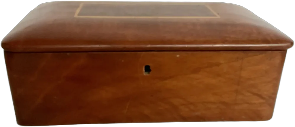 Caja Alhajero Madera Caoba Marrón — imagen 1