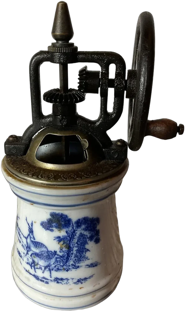 Vintage Molino Para Pimienta Francés Azul Claro