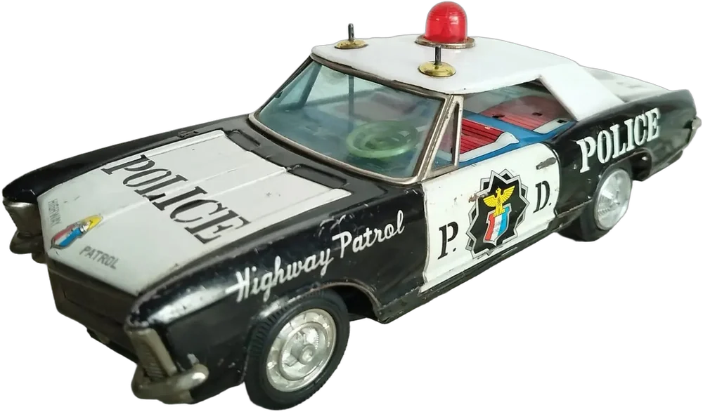 Vintage Carro Patrulla De Caminos Bandai Japón