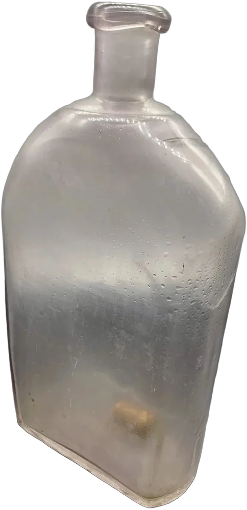 Antigua Botella Vidrio Púrpura