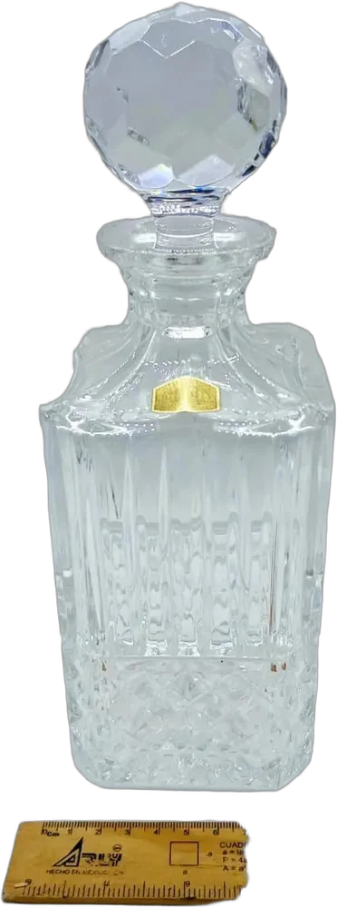 Vintage Licorera Cristal Cortado Bohemia Cristal