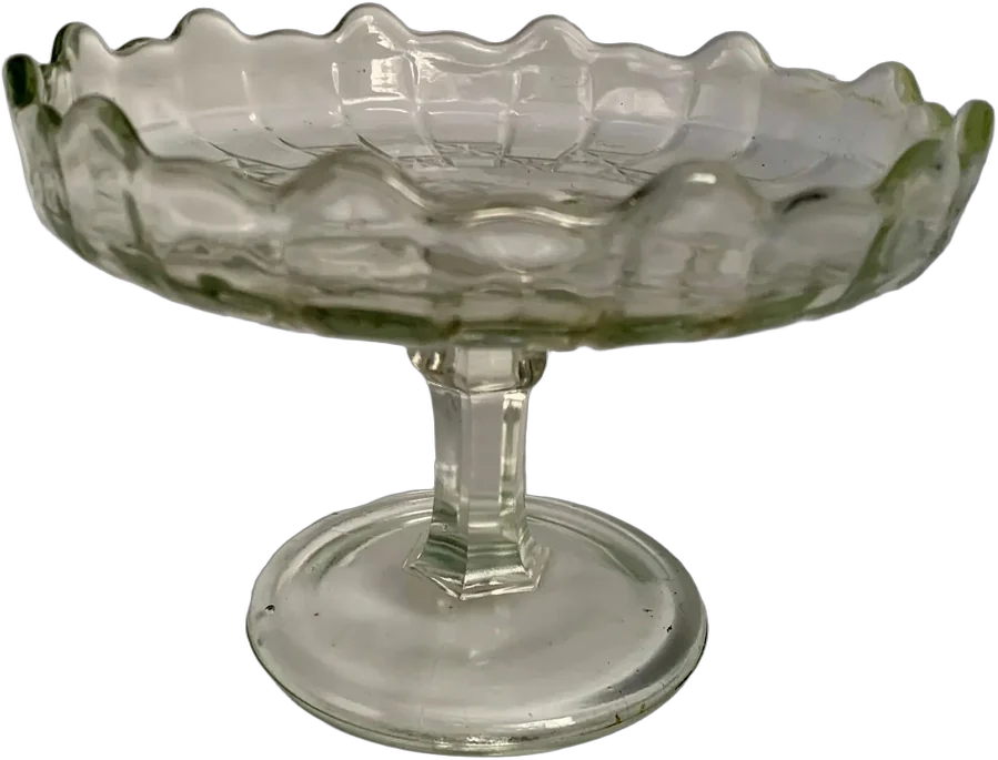 Vintage Frutero/pastelero Cristal Americano Transparente