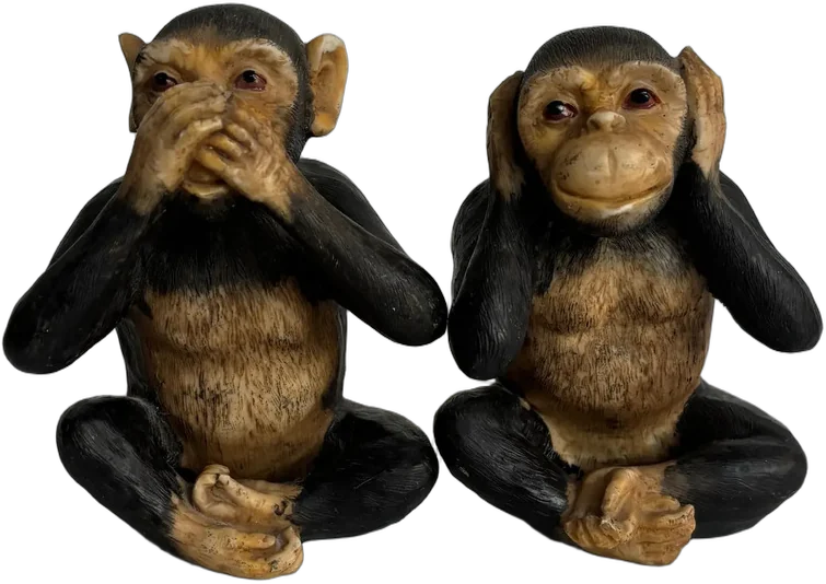 Vintage Figuritas De Chimpancé — imagen 1